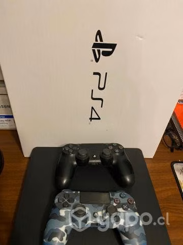 PS4 Slim 1 TB + 2 Joystick + 4 juegos