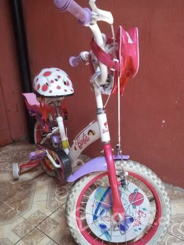 Bicicleta aro 16 de niña barbie