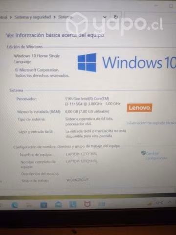 Notebook lenovo idepad 3