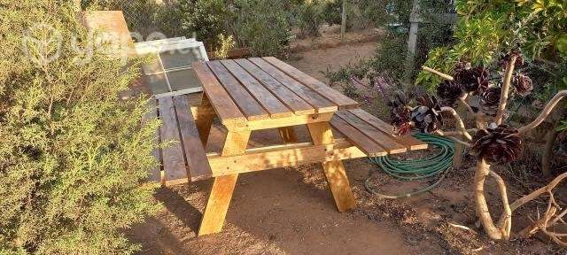 Mesa de picnic semi-rustica - Imagen 2