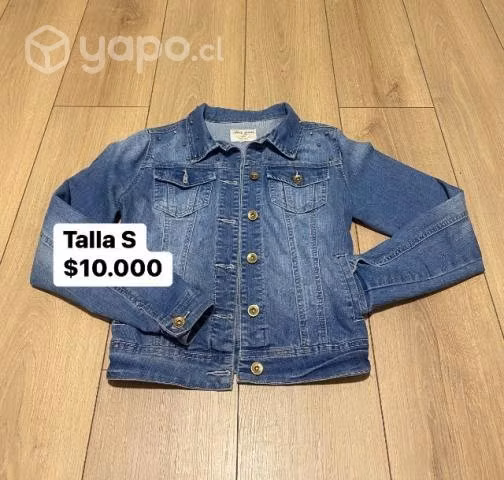 Chaqueta mezclilla tachas