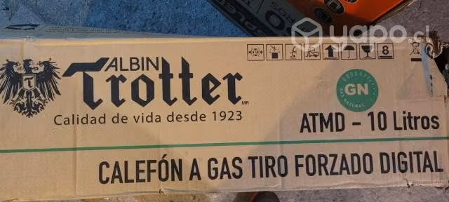 Calefón NUEVO Albin Trotter,modelo ATDM, 10 Lt