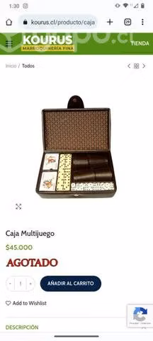 Juego de mesa marca kourus