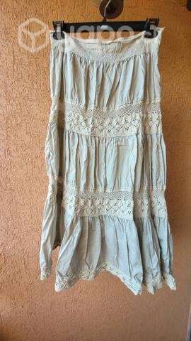 Falda beige talla S-M - Imagen 2