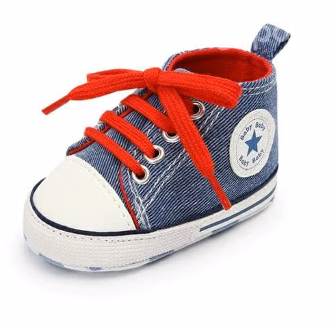 Zapatillas estilo Converse bebé - Imagen 4