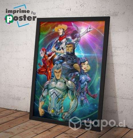 CUADRO DE SILVERHAWKS 34x45cm llegar y colgar - Imagen 2
