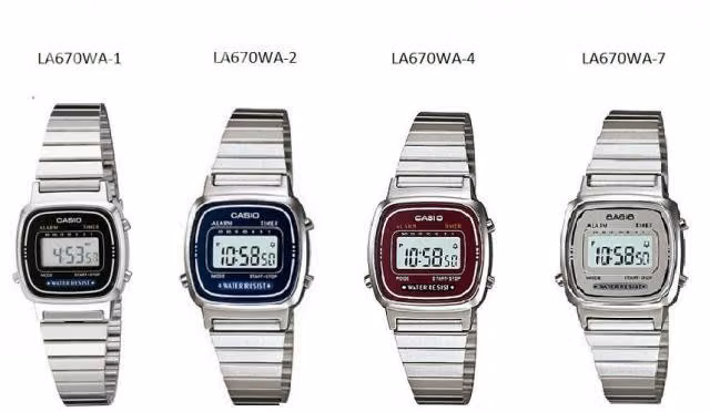 Reloj casio la670wa-1 vintage mujer nuevos