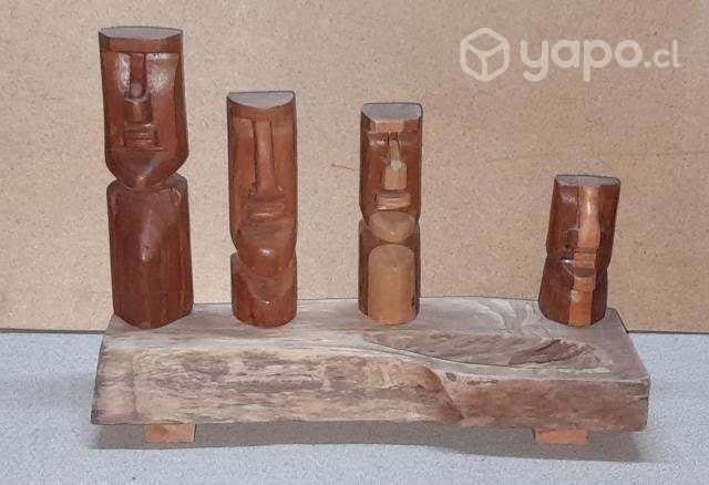 Escultura moais de madera - Imagen 3
