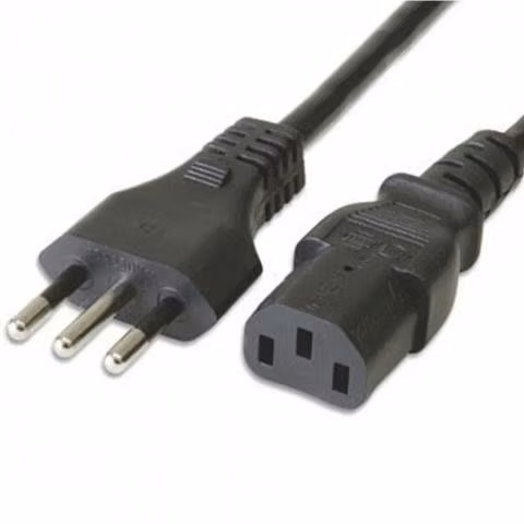 Cable de energia 1.5 MTS para Pc, Fuente de poder,