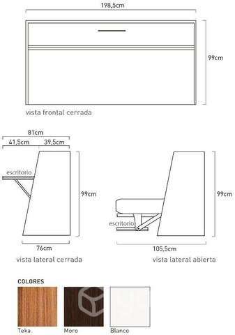 Cama escritorio marca mospace - Imagen 4