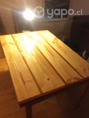 Mesa comedor con maderas recicladas pino y coihue