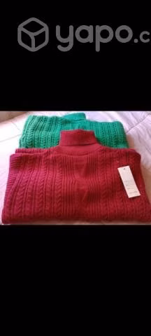 Vestido lanilla cuello alto
