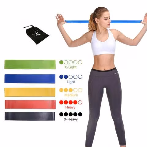 5 Ligas Bandas Elastica Ejercicio Pilates Resisten