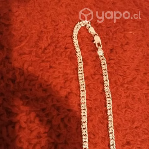 cadena de plata italy 925 triple grumet
