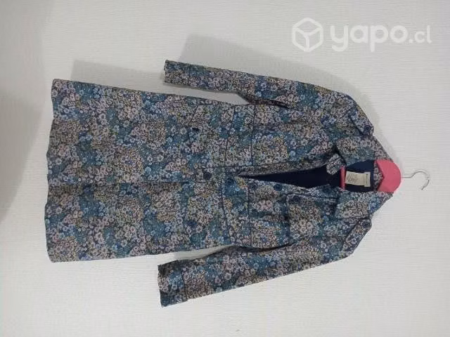 Chaqueta larga floreada