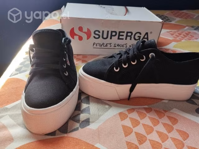 Zapatillas Superga con plataforma talla 17