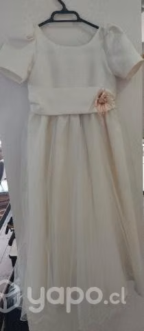 Vestido de paje color mantequilla - Imagen 5