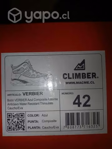 Botin seguridad climber