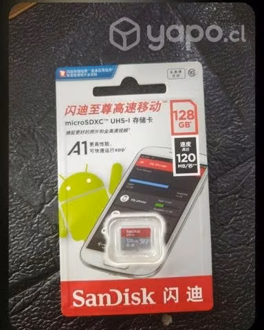 Tarjeta micro SD SanDisk 128 GB