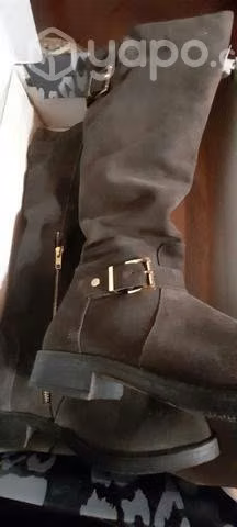 Botines de gamuza cafe - Imagen 4