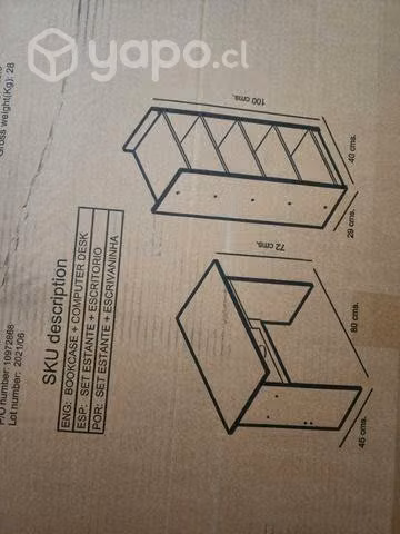Escritorio mas estante