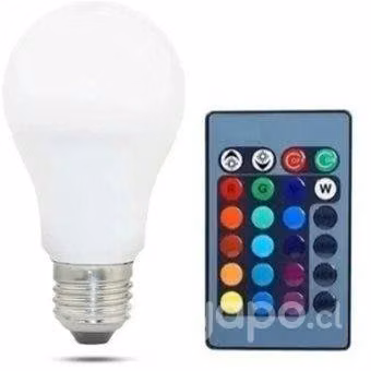 Ampolleta Led RGB Pequeña con Control