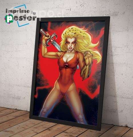 CUADRO DE LOS THUNDERCATS 34x45cm llegar y colgar - Imagen 6