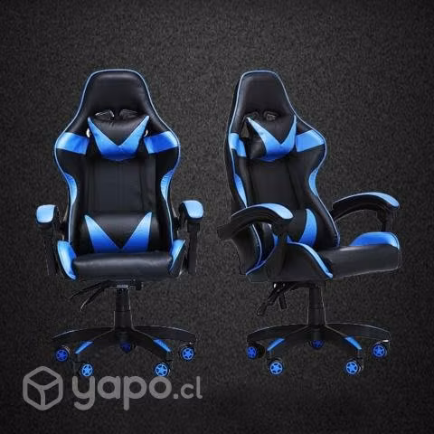 Silla Gamer Profesional Oficina Azul