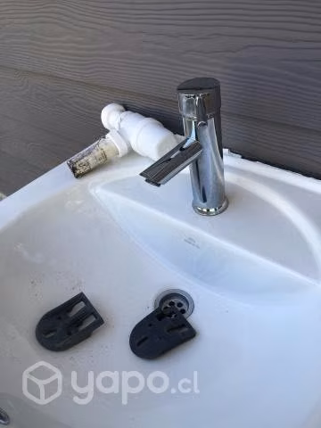 Lavamanos con monomanda y mueble