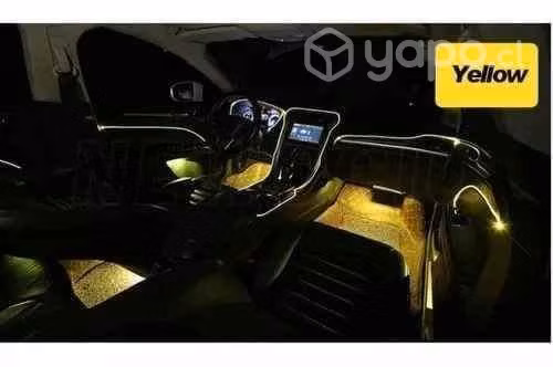 Tira De Luces Led De Neón Rgb Interior Auto 12v Bl