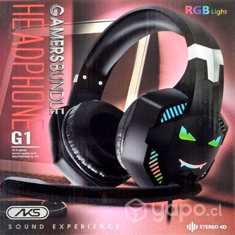 Audifonos Gamer con Microfono incluye Luces Led