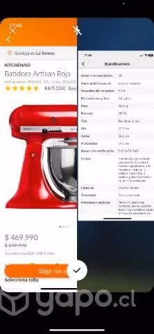 Batidora Kitchenaid Artisan