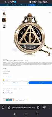 Reloj de bolsillo Harry Potter