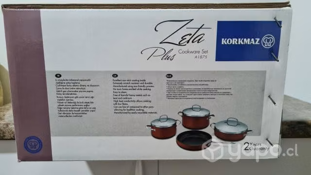 Bateria de cocina Zeta Rojo Plus 7 Piezas (Nuevo)