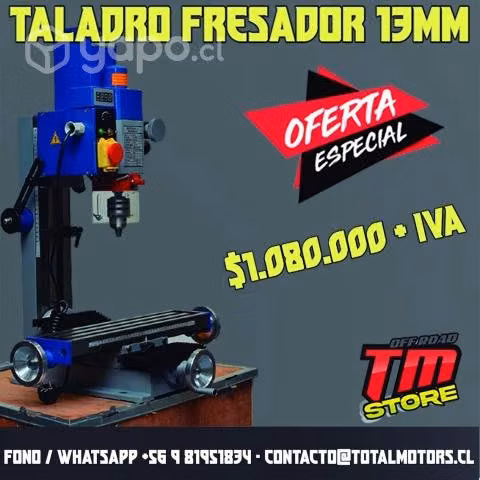 Taladro fresadora 13mm monofasico