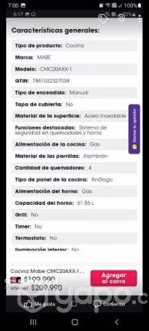 Cocina mabe