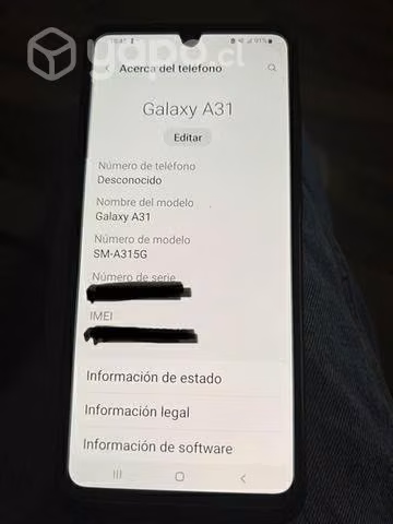 Celular Samsung Galaxy A31