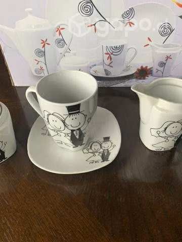 Set de loza de té de 22 piezas