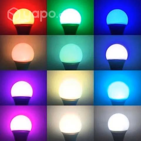 Ampolleta led de colores mas color blanco con cont