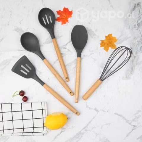 Set 11 Utensilios Cocina Antiadherentes Silicona N