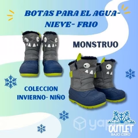 Exclusivas botas para niños térmicas e impermeable