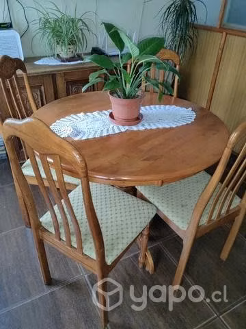 Comedor madera 4 sillas
