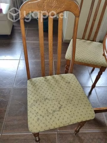 Comedor madera 4 sillas