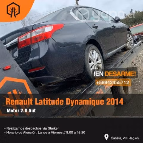 Piola acelerador renaul latitude 2014
