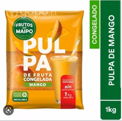 Pulpa de mango 1kg frutos del maipo
