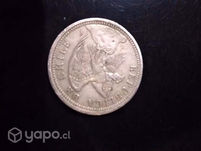 Moneda Chilena de plata 1933