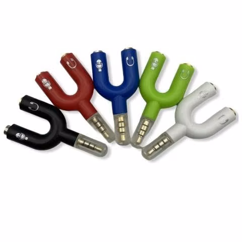 Adaptador de audifonos MICROFONO AUDIFONO a 1 Plug