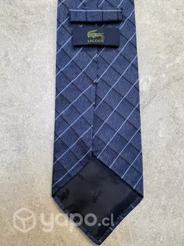Corbata elegante azul Lacoste - Imagen 3