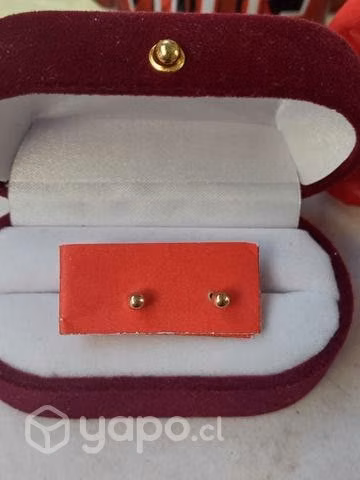 Aros oro 18k bebé