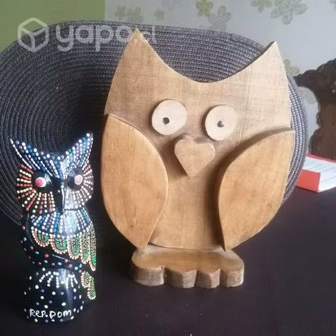 Búhos de madera